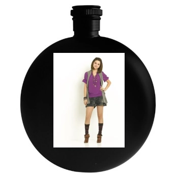 Selena Gomez Round Flask