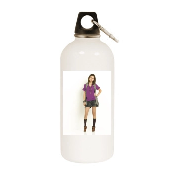 Selena Gomez White Water Bottle With Carabiner