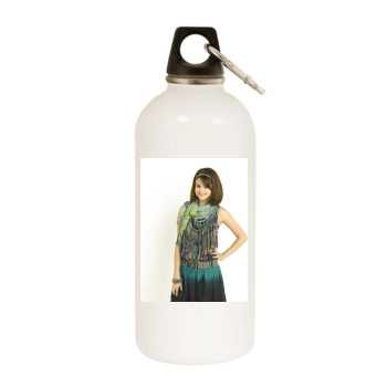 Selena Gomez White Water Bottle With Carabiner