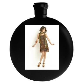 Selena Gomez Round Flask