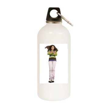 Selena Gomez White Water Bottle With Carabiner