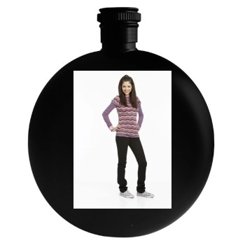 Selena Gomez Round Flask