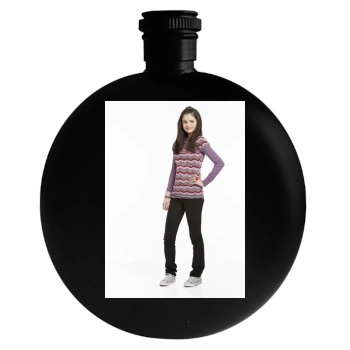 Selena Gomez Round Flask