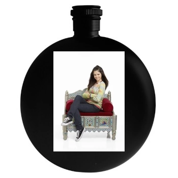 Selena Gomez Round Flask