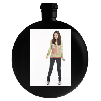 Selena Gomez Round Flask