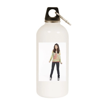 Selena Gomez White Water Bottle With Carabiner