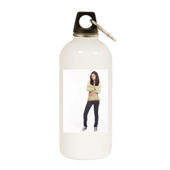 Selena Gomez White Water Bottle With Carabiner