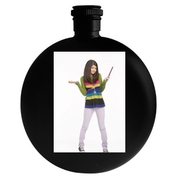 Selena Gomez Round Flask