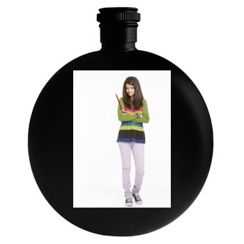 Selena Gomez Round Flask