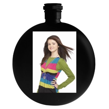 Selena Gomez Round Flask