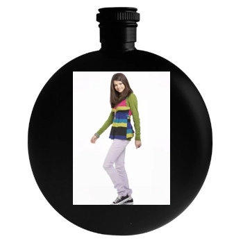 Selena Gomez Round Flask