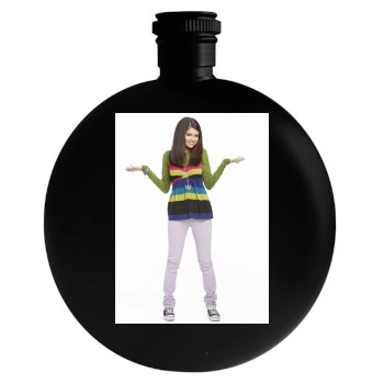 Selena Gomez Round Flask