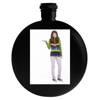 Selena Gomez Round Flask