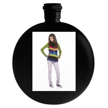 Selena Gomez Round Flask