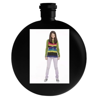 Selena Gomez Round Flask