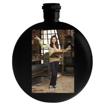 Selena Gomez Round Flask