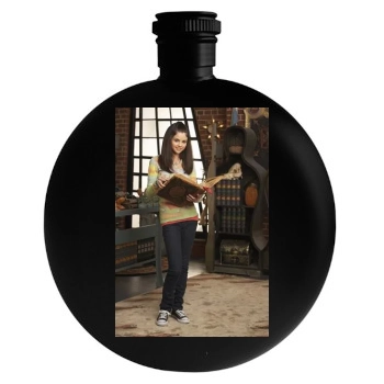 Selena Gomez Round Flask