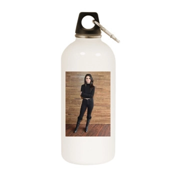 Selena Gomez White Water Bottle With Carabiner