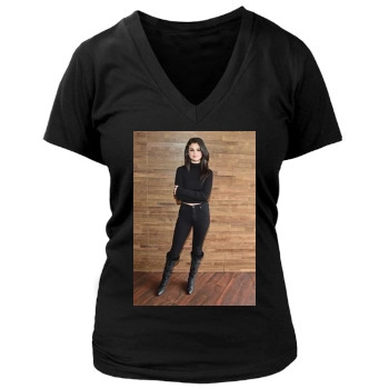 Selena Gomez Women's Deep V-Neck TShirt