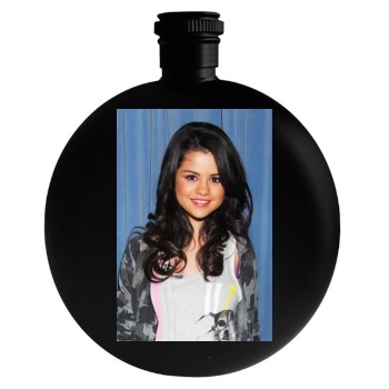 Selena Gomez Round Flask