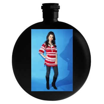 Selena Gomez Round Flask