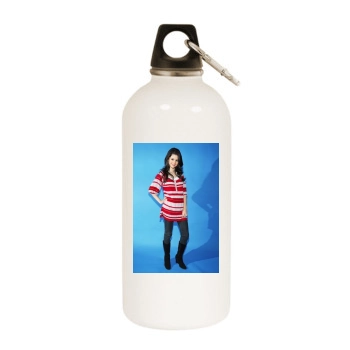 Selena Gomez White Water Bottle With Carabiner