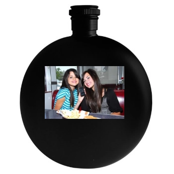 Selena Gomez Round Flask