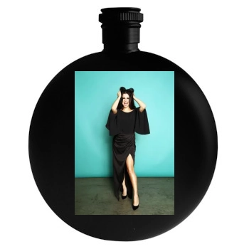 Selena Gomez Round Flask