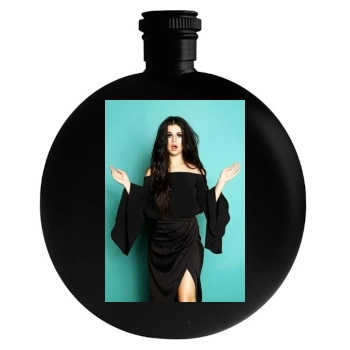 Selena Gomez Round Flask