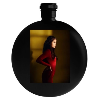 Selena Gomez Round Flask