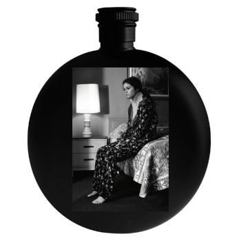 Selena Gomez Round Flask