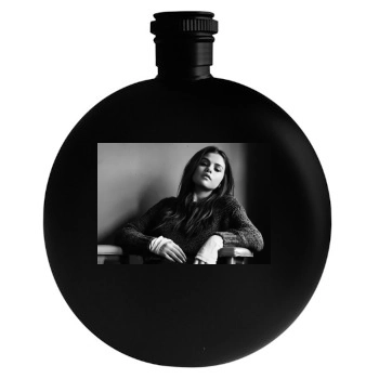 Selena Gomez Round Flask