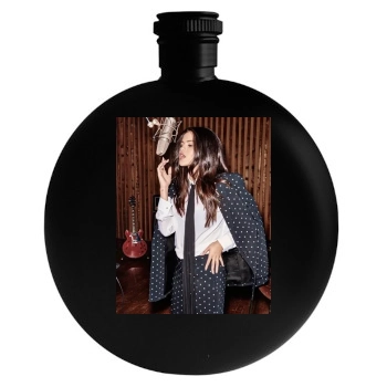 Selena Gomez Round Flask