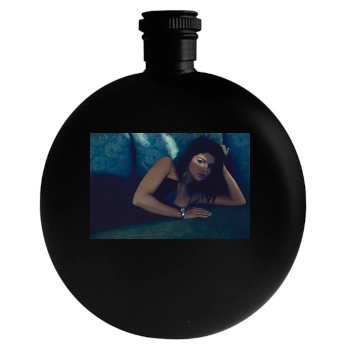 Selena Gomez Round Flask