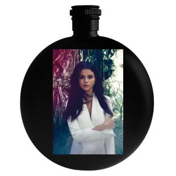 Selena Gomez Round Flask