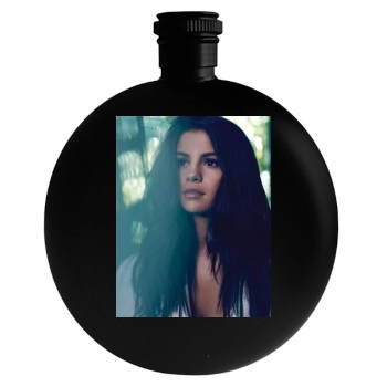 Selena Gomez Round Flask