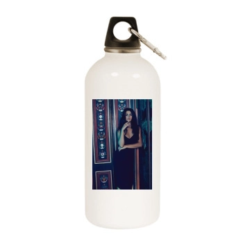 Selena Gomez White Water Bottle With Carabiner