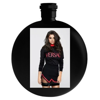 Selena Gomez Round Flask