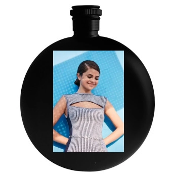 Selena Gomez Round Flask