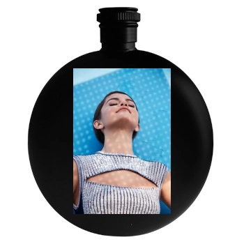 Selena Gomez Round Flask