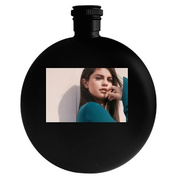 Selena Gomez Round Flask