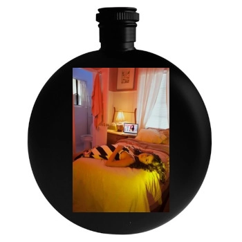 Selena Gomez Round Flask