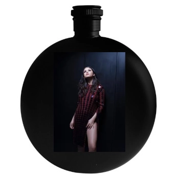 Selena Gomez Round Flask