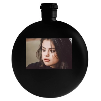 Selena Gomez Round Flask