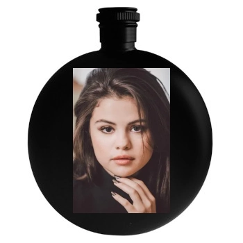 Selena Gomez Round Flask