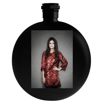 Selena Gomez Round Flask