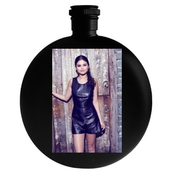 Selena Gomez Round Flask