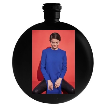 Selena Gomez Round Flask