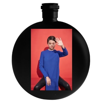 Selena Gomez Round Flask