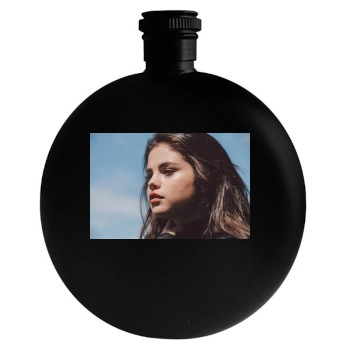 Selena Gomez Round Flask